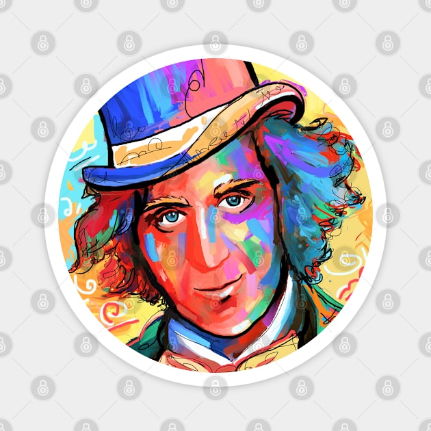 willy wonka Magnet by mailsoncello